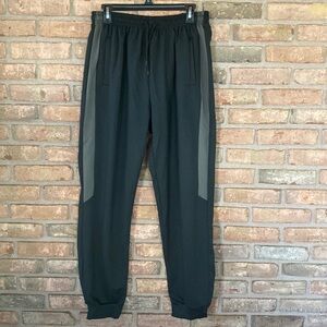 YAOFAO Men’s Sweatpants Joggers Black with Grey Stripe 3XL NWOT